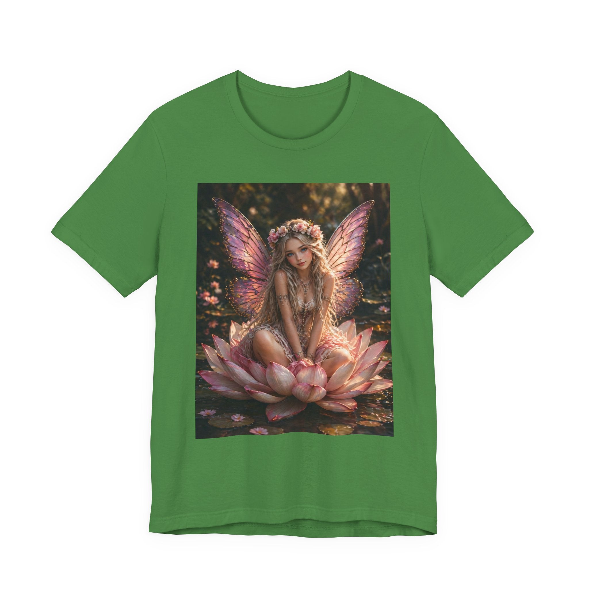 Fairy Lotus T-Shirt — Enchanted Winged Fairy Graphic Tee
