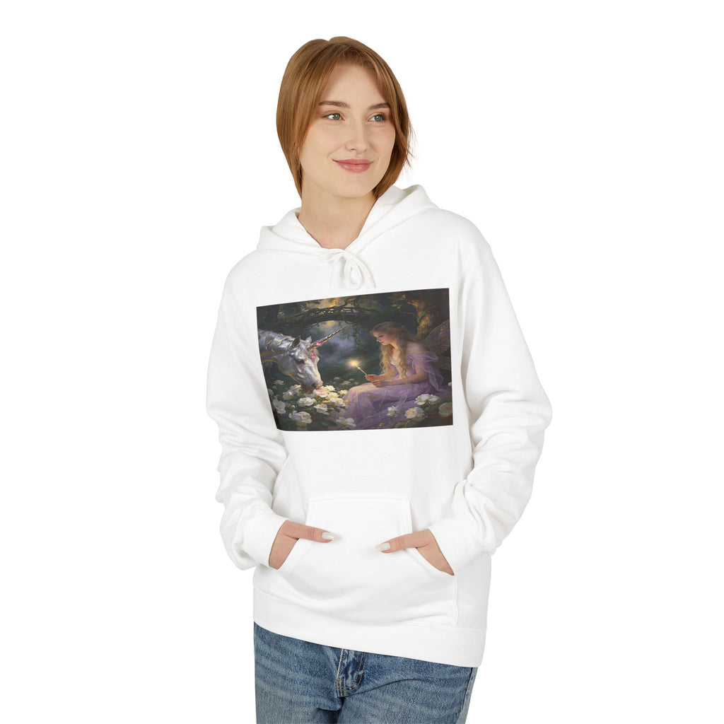 Fairy and Unicron cotton Hoodie — Vintage Painting Pullover