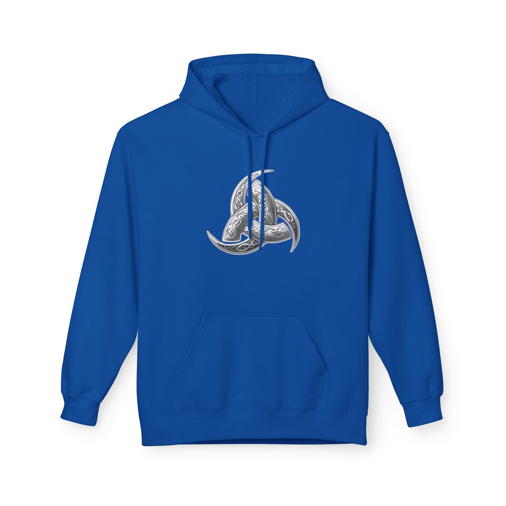 Viking Triple Horns Hoodie — Norse Valknut Knot Graphic Pullover