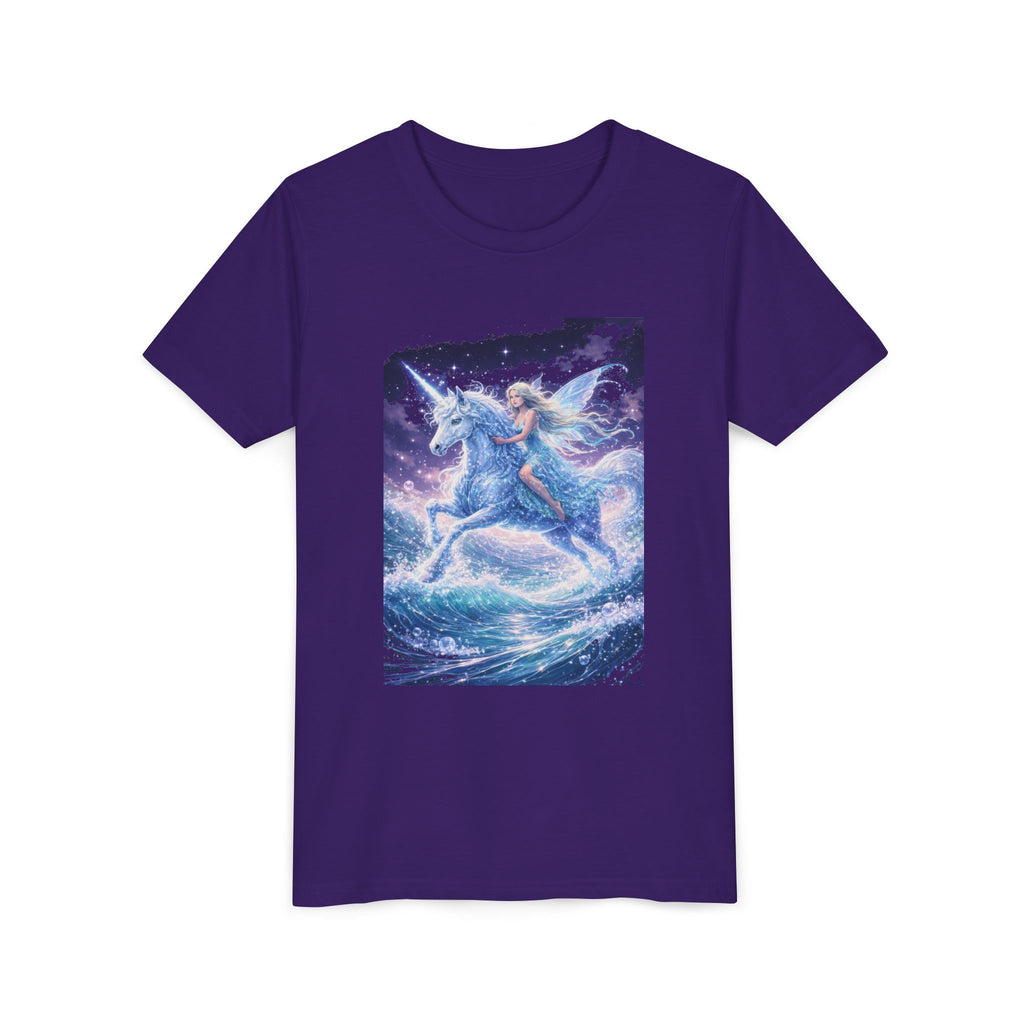 Youth Tee — Magical Unicorn Rider Fantasy Shirt