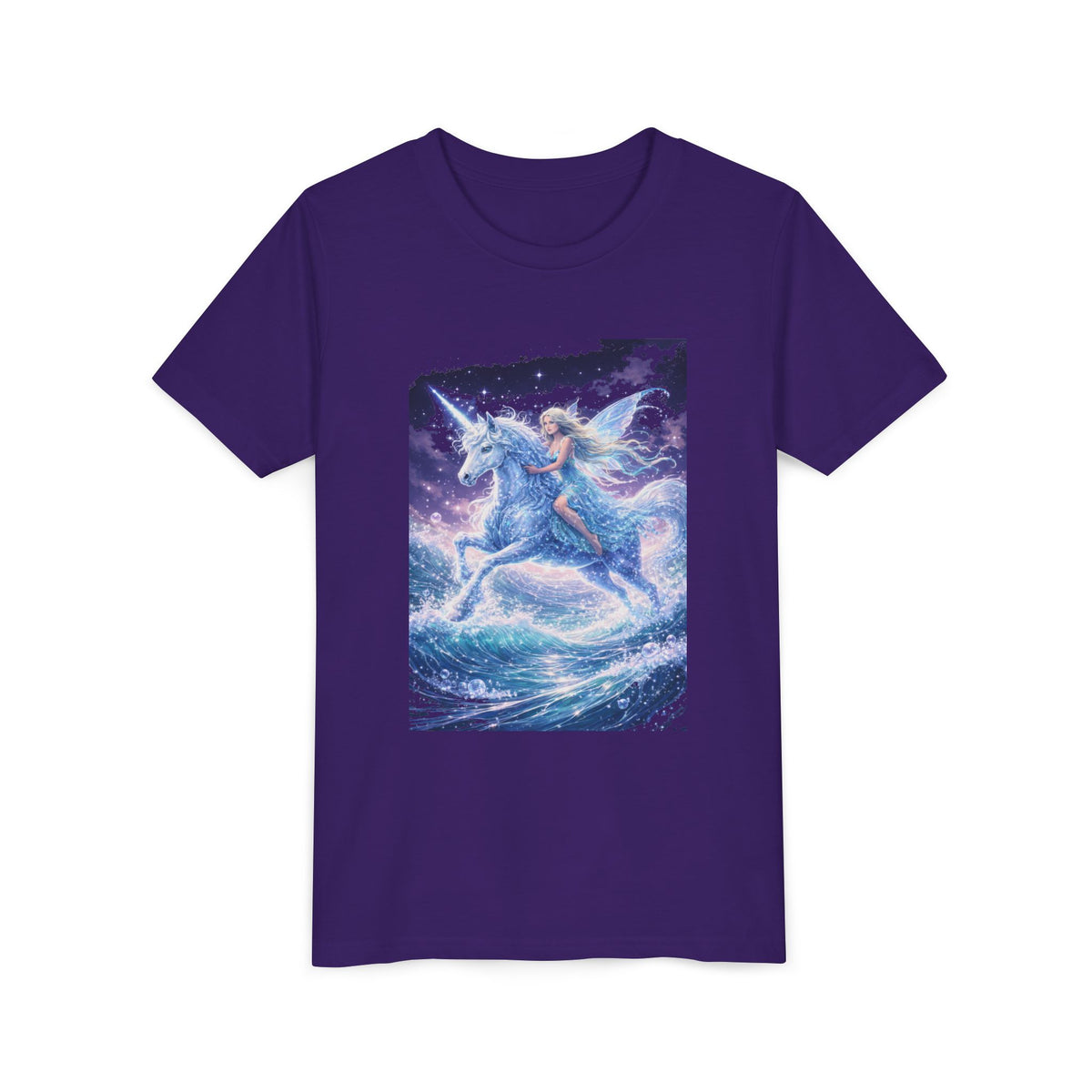 Youth Tee — Magical Unicorn Rider Fantasy Shirt