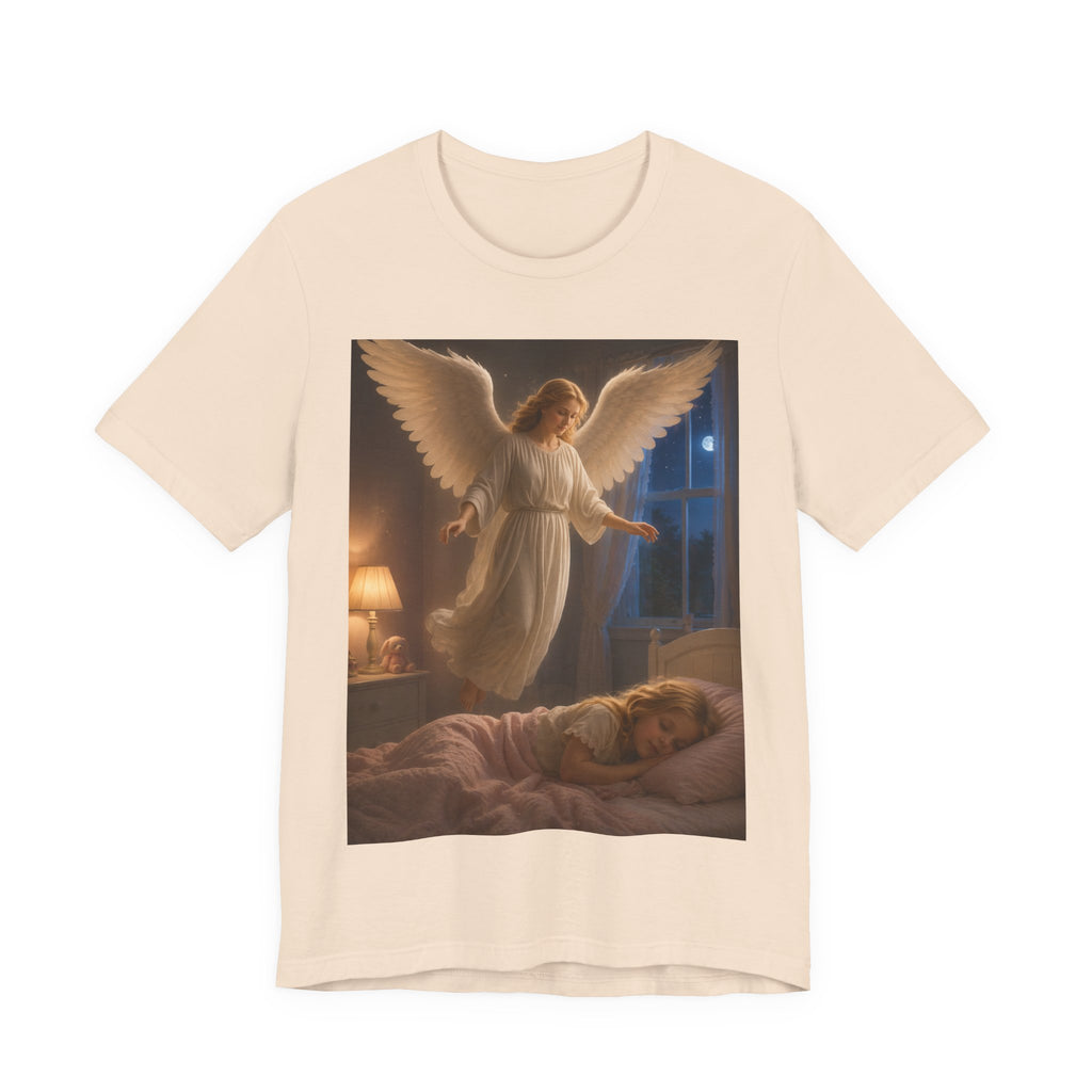 Guardian Angel T‑Shirt — Peaceful Night Prayer Tee for Kids & Parents