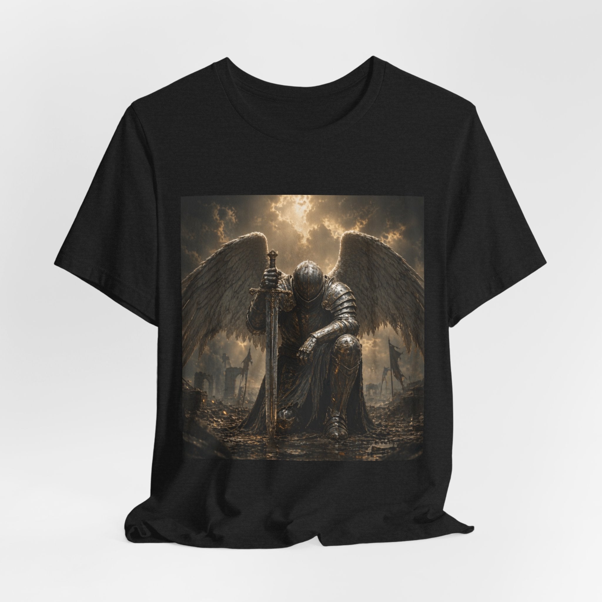 Angel Knight T-Shirt — Gothic Dark  Armor Tee