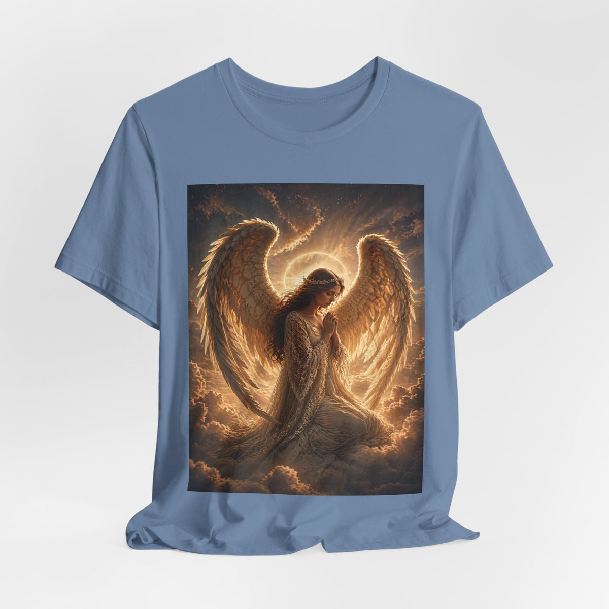 Angel Wings T-Shirt — Golden Seraph Prayer Tee