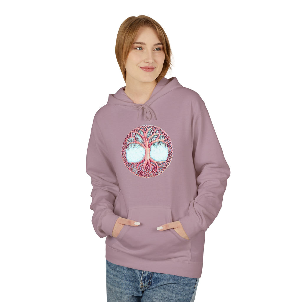 Yggdrasil, the Tree of Life-Cotton Hoodie — Botanical Nature Graphic