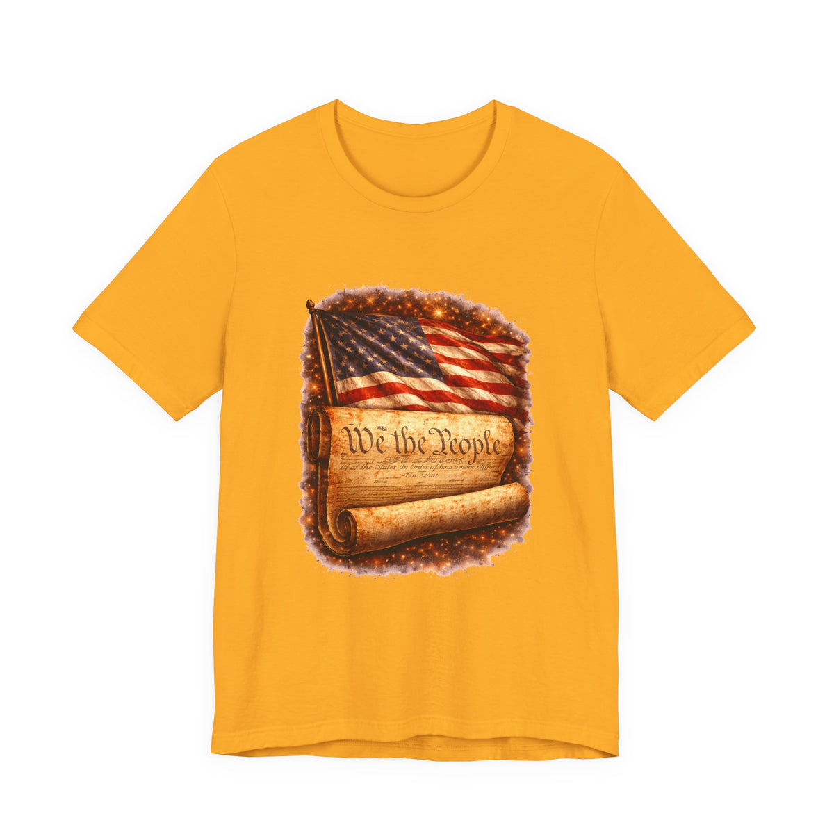 Patriotic 'We the People' T-Shirt — American Flag & Constitution Tee