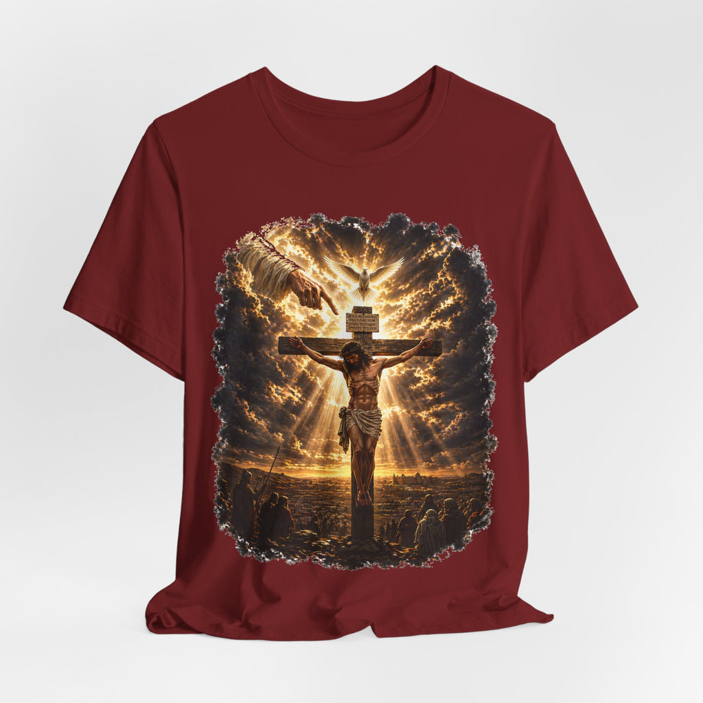 Crucifixion Sunrise T-Shirt — Jesus on the Cross Spiritual Faith Tee
