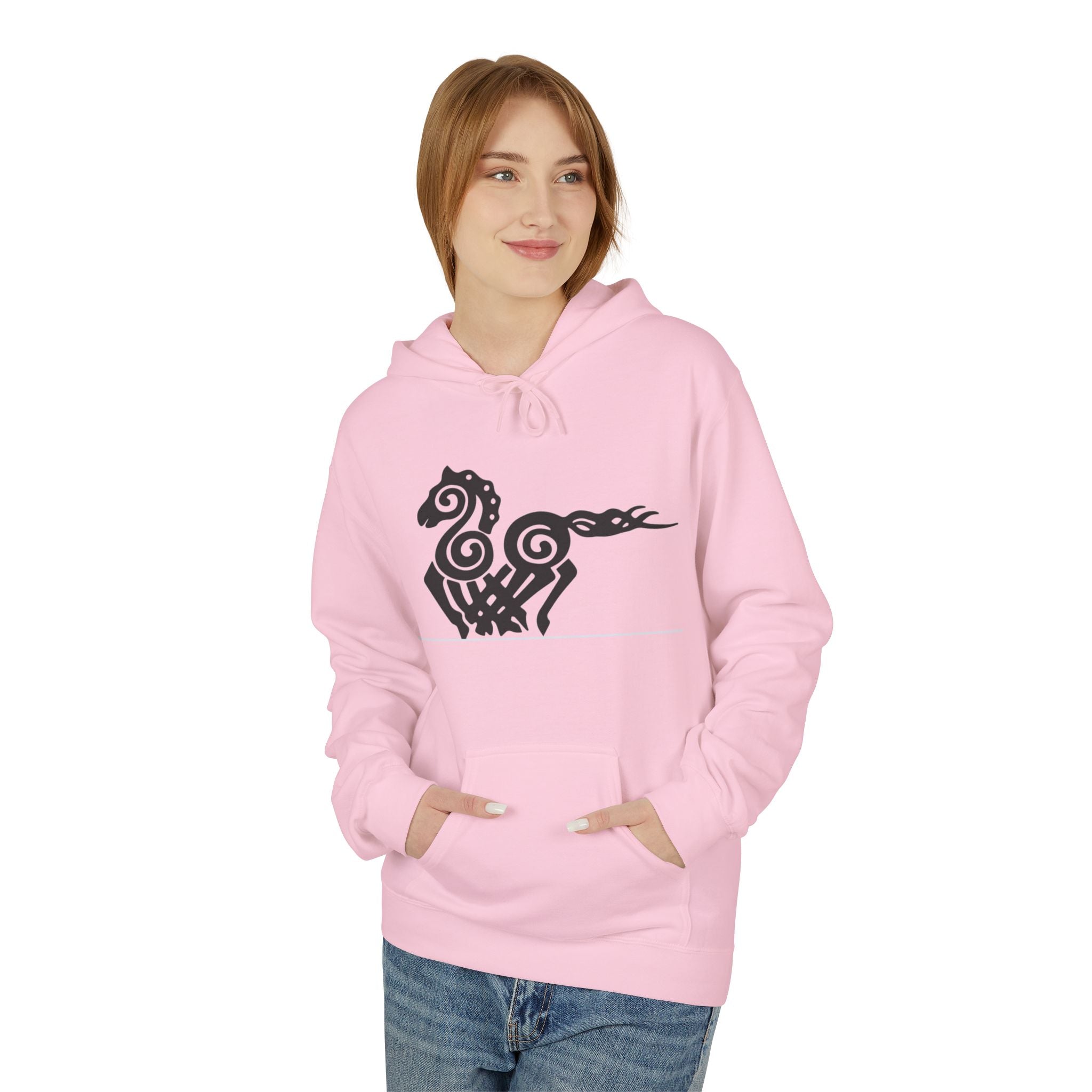 Viking Tribal Hoodie - Nordic Norse Myth Design