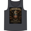 God Bless America Eagle Tank Top — Patriotic Psalm 91:4 American Flag Muscle Shirt