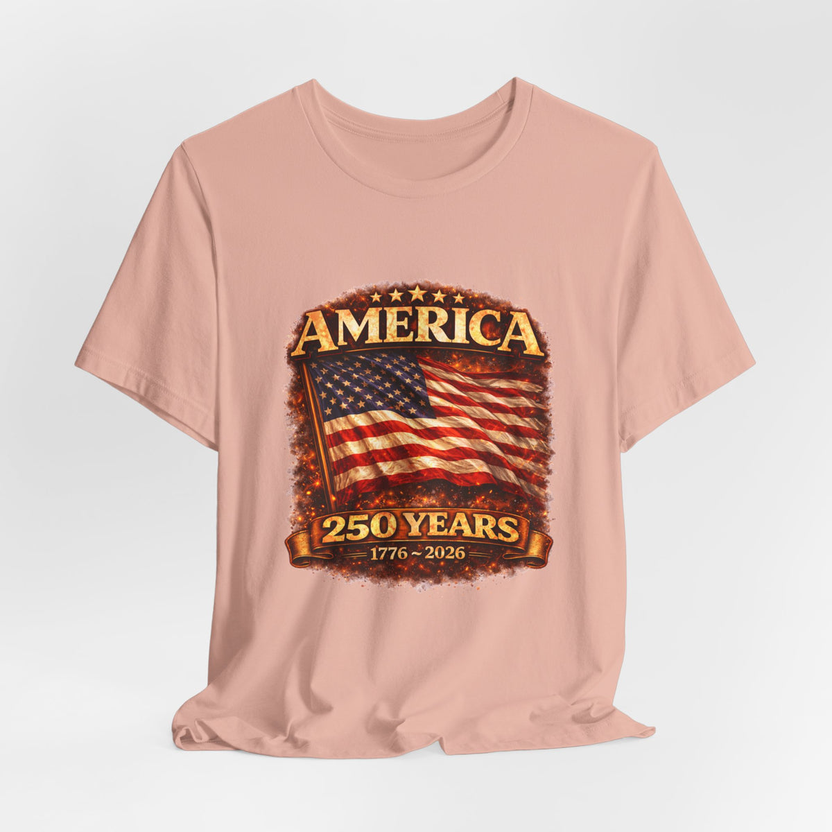 America 250 Years Flag T-Shirt – 1776–2026 Bicentennial Celebration Tee