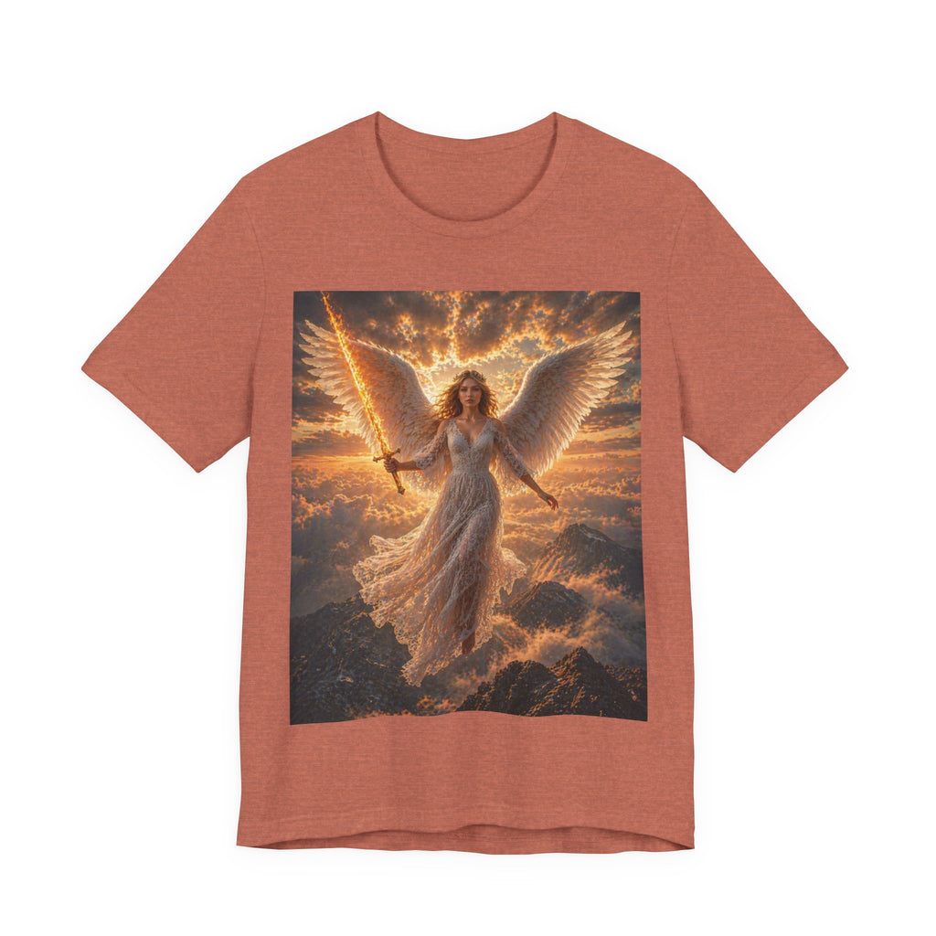 Angel Warrior Tee — Radiant Guardian Wings Graphic T-Shirt