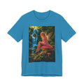 Fairy Garden T-Shirt – Enchanted Pink Fairy by Waterfall