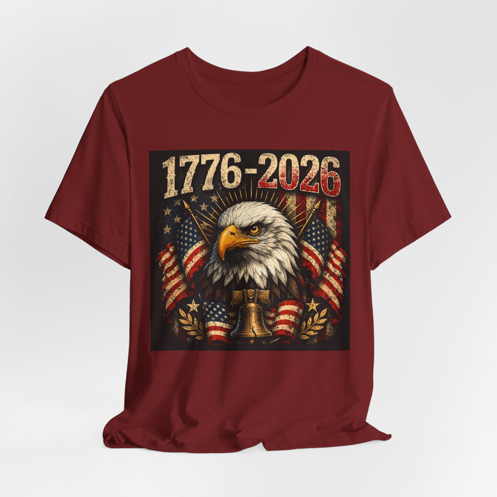 1776-2026 Eagle Flag T-Shirt — Patriotic 250th Anniversary Tee