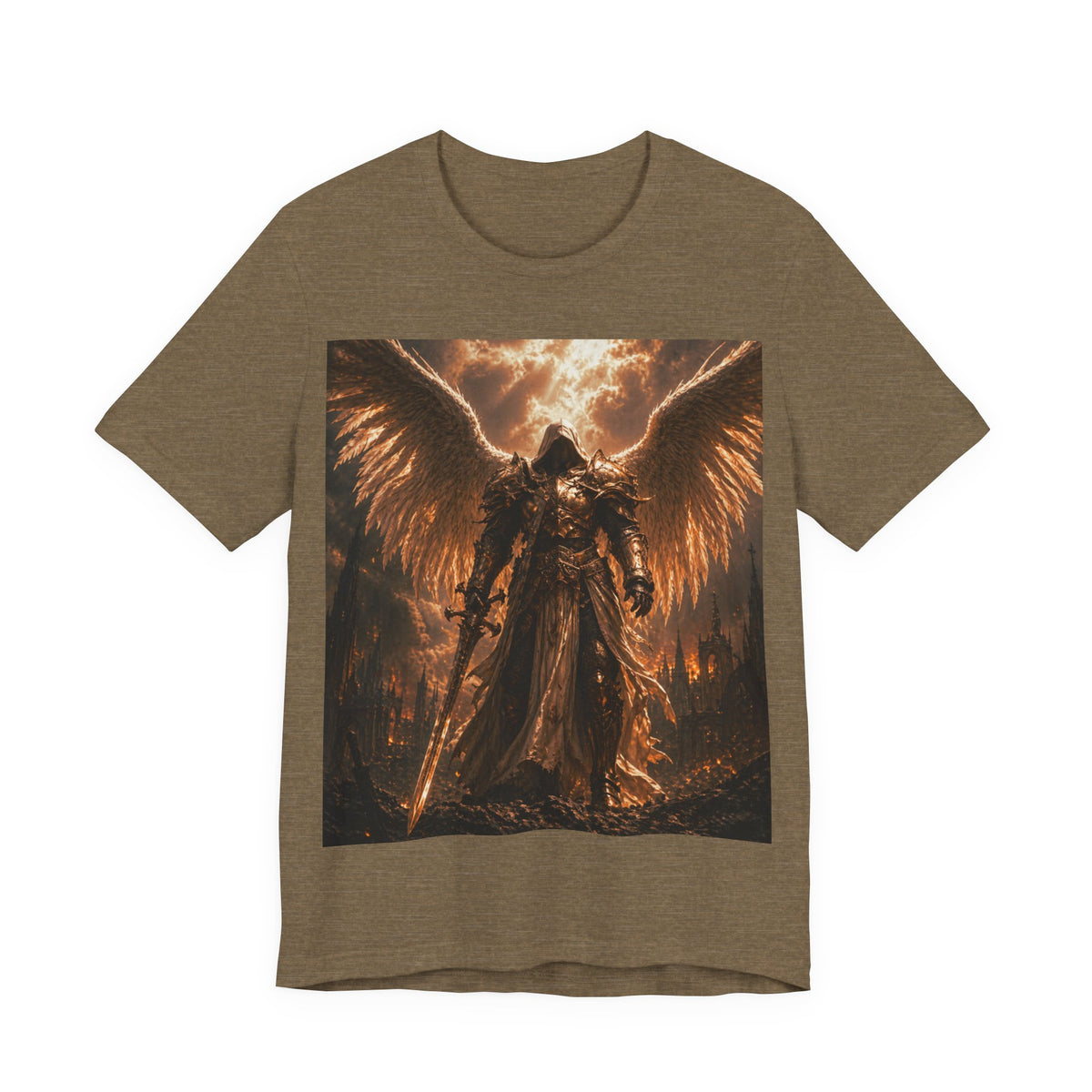 Guaredain Angle -Unisex Jersey Short Sleeve Tee -Warrior of God