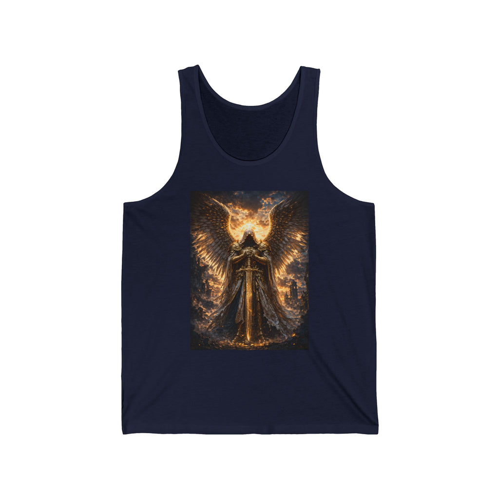 Angel of Light Graphic Tank Top — Fiery Angel Wing Spiritual Art Tank