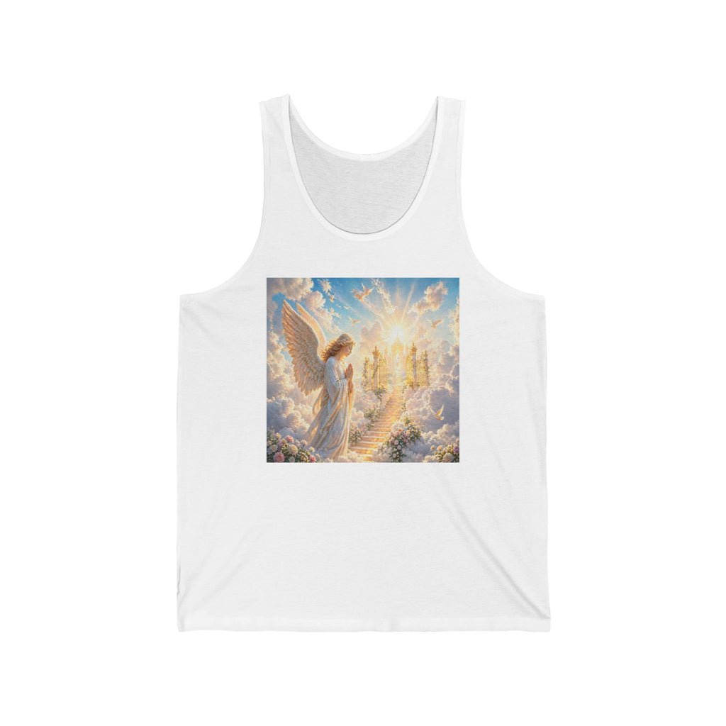 Angel Guardian Tank Top — Heavenly Wings & Stairway to Light Spiritual Tank