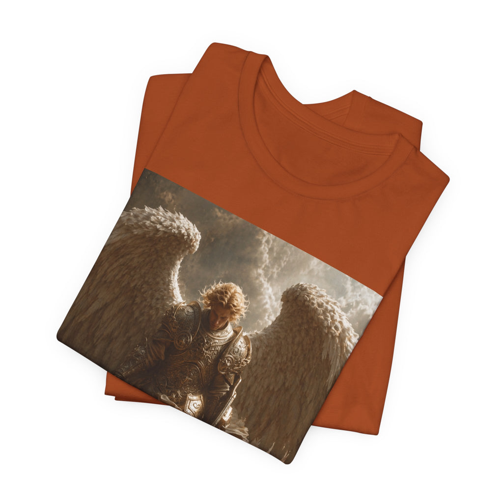 Angel Warrior T‑Shirt — Dramatic Winged Guardian Graphic Tee