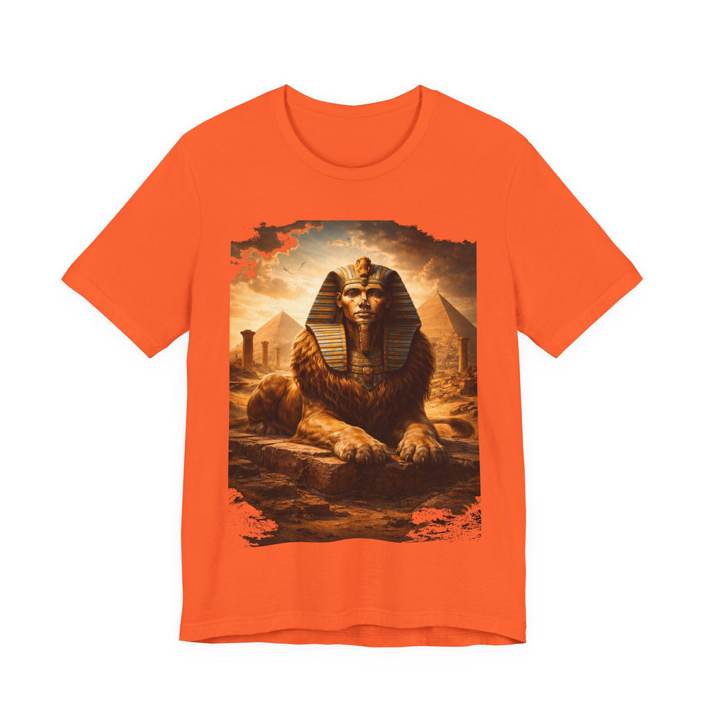 Egyptian Sphinx Graphic Tee — Vintage Pyramid Sunset T-Shirt