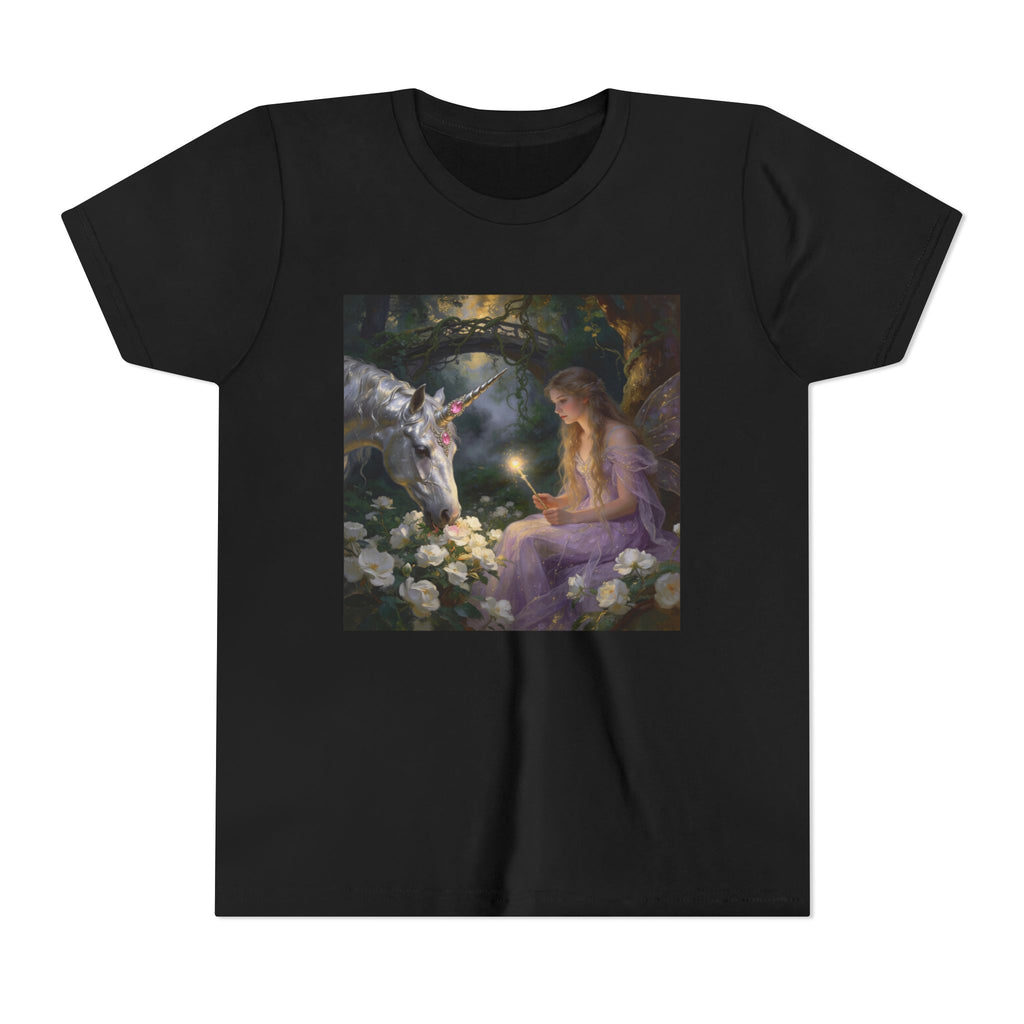 Magical Unicorn & Girl Youth Tee – Fantasy Kids Shirt