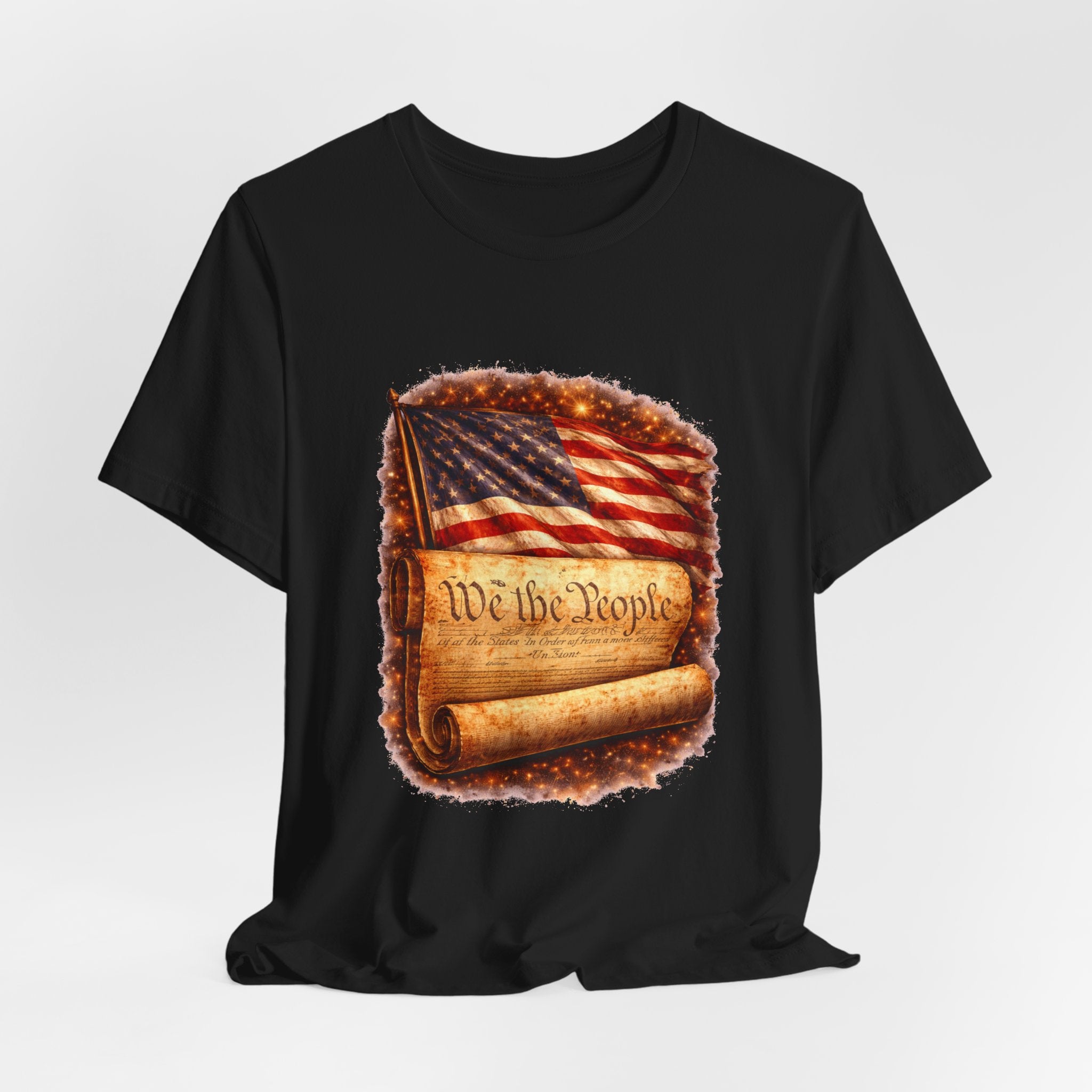 Patriotic 'We the People' T-Shirt — American Flag & Constitution Tee