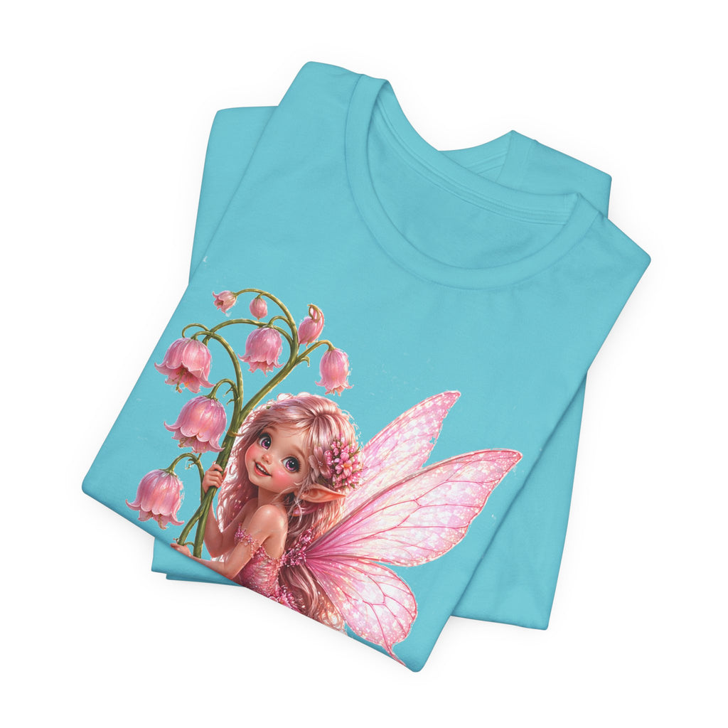 Pink Lily Fairy T-Shirt — Cute Floral Fairytee for Kids & Adults