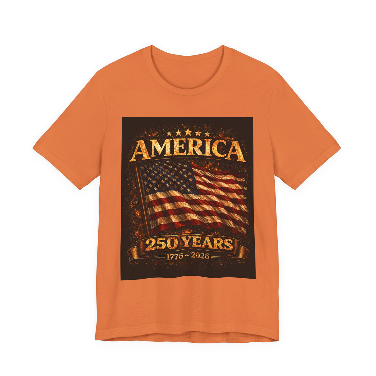 America 250 Years Flag T-Shirt — 1776–2026 Patriotic Tee