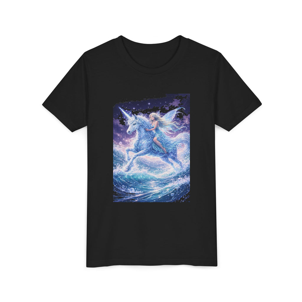 Youth Tee — Magical Unicorn Rider Fantasy Shirt