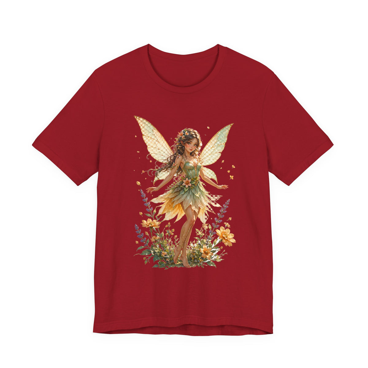 Fairy Garden T-Shirt — Vintage Floral Fairy Illustration Tee