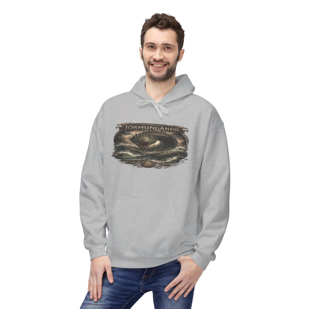 Jörmungandr is the Midgard serpent Viking Hoodie —