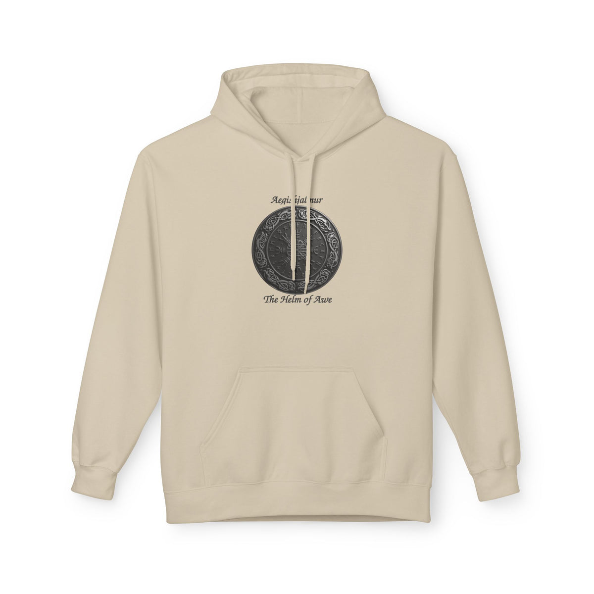 Aegishjalmur The Helm of Awe and Terror – Viking Symbols of protection Hoodie —