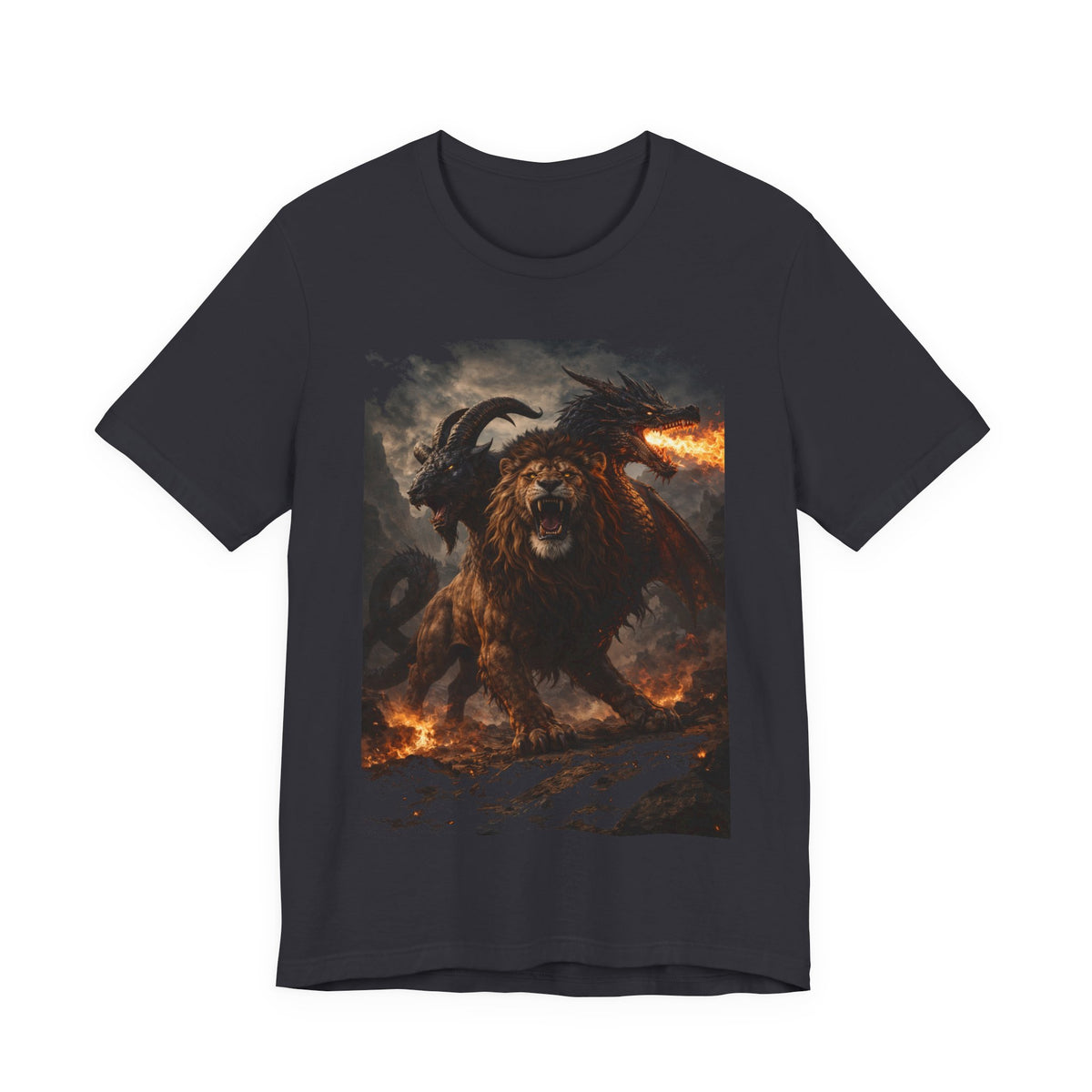Chimera is one of the most fascinating creatures-Hellfire Beast Graphic T-Shirt