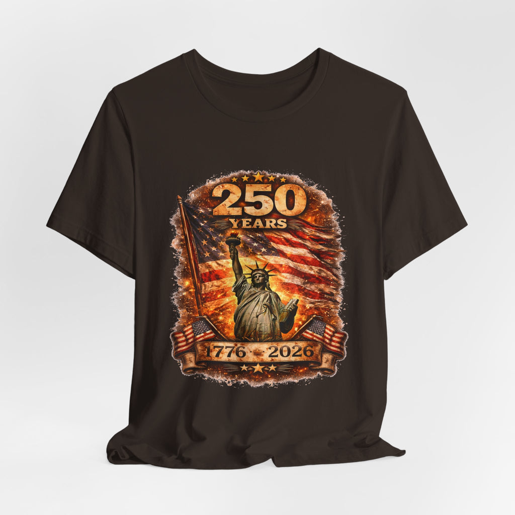 250 Years Statue of Liberty Tee — 1776–2026 Patriotic Anniversary Shirt