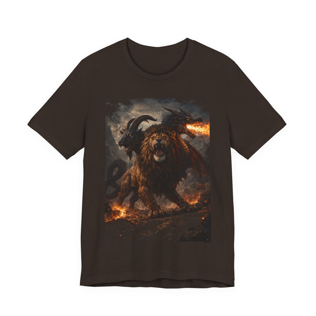 Chimera is one of the most fascinating creatures-Hellfire Beast Graphic T-Shirt