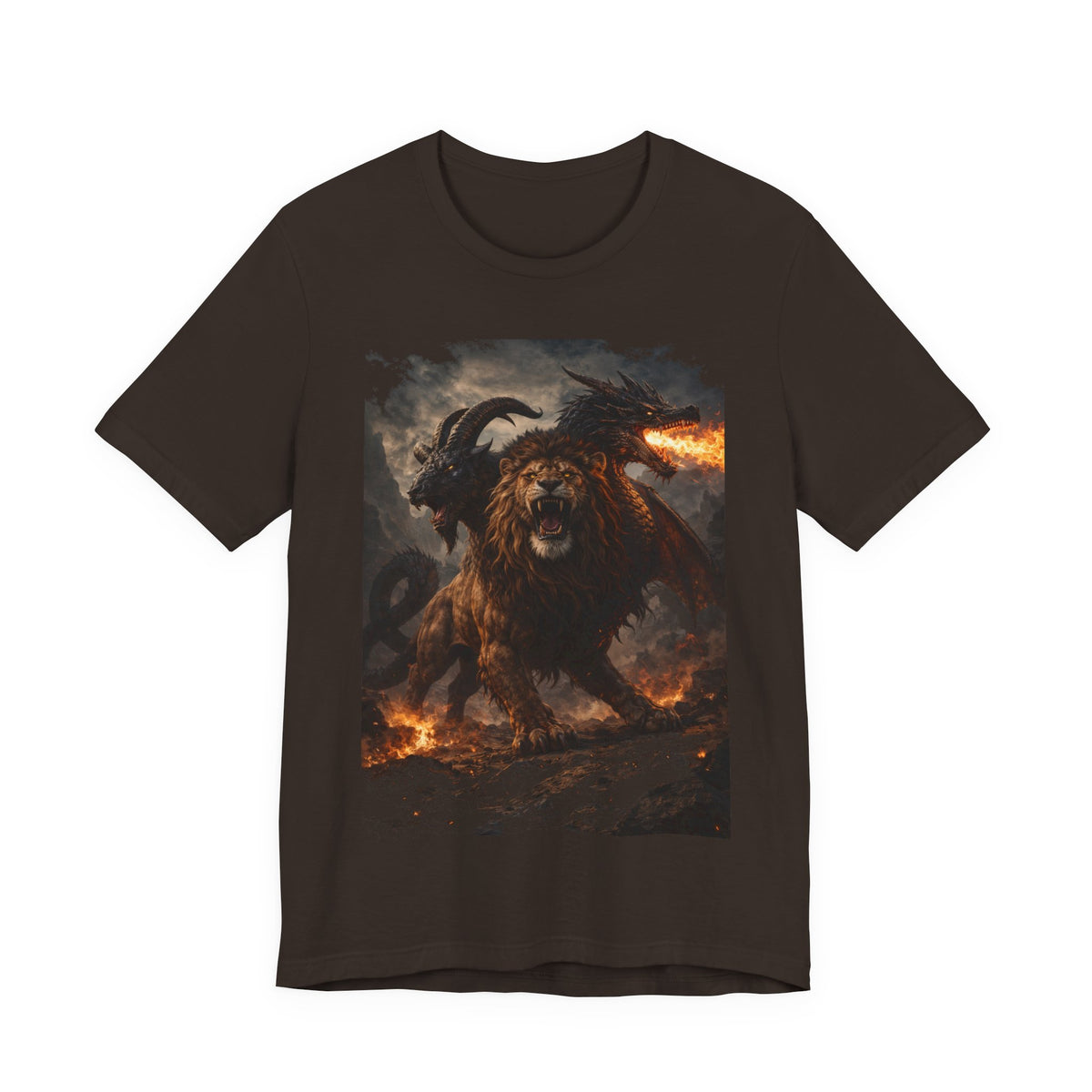 Chimera is one of the most fascinating creatures-Hellfire Beast Graphic T-Shirt