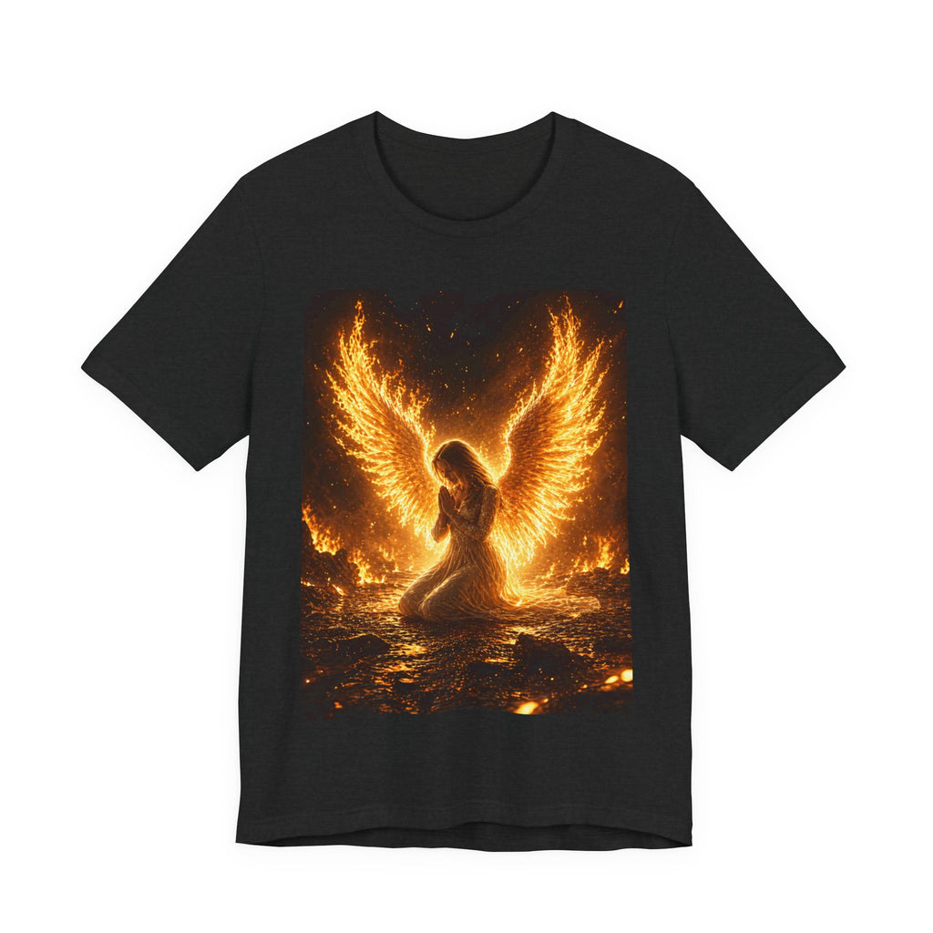 Phoenix Angel Tee — Fiery Winged Angel Graphic T-Shirt