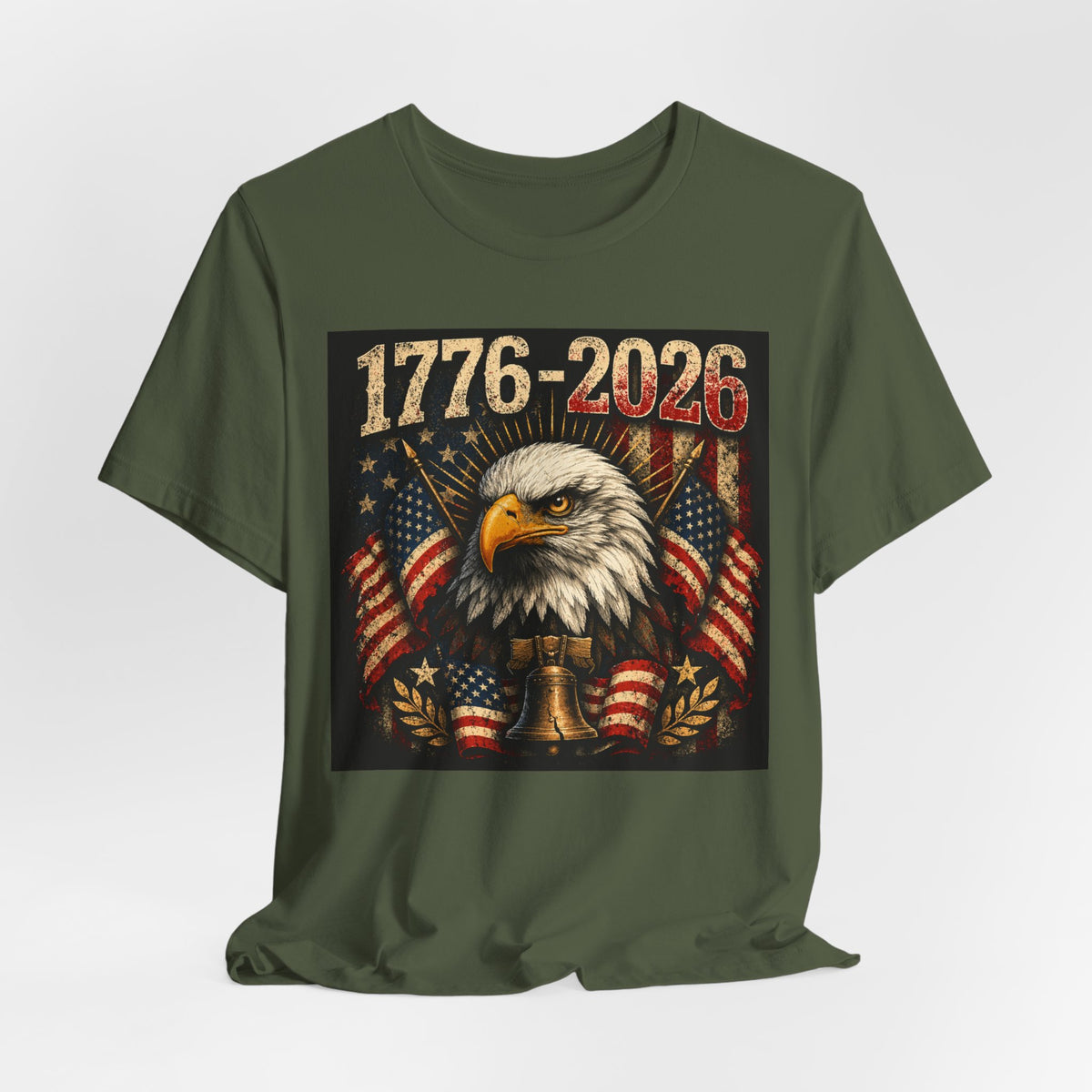1776-2026 Eagle Flag T-Shirt — Patriotic 250th Anniversary Tee