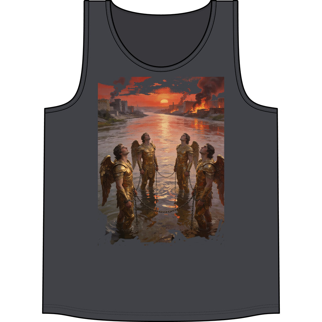 Apocalyptic- The 4 Angles trap in the Euphtates River at the end of times — Sunset Warriors Concert Graphic Tank
