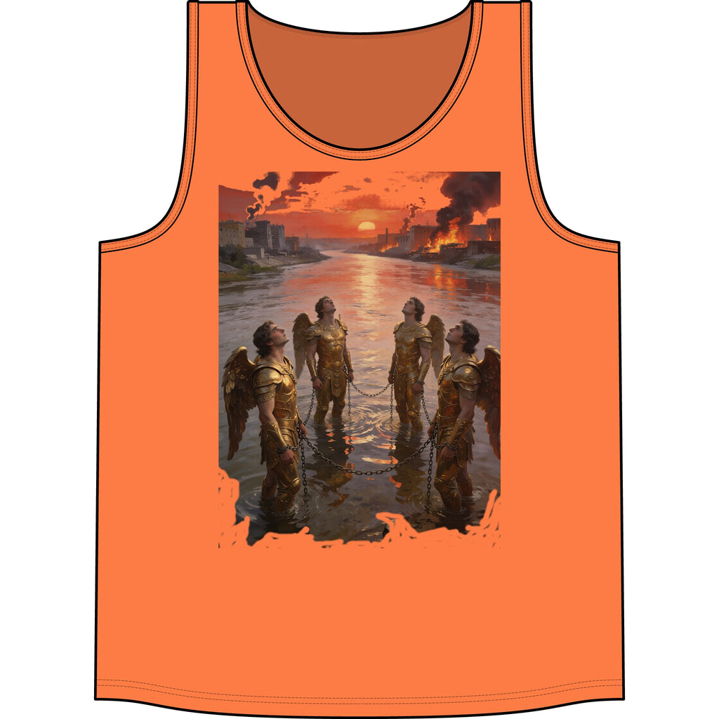 Apocalyptic- The 4 Angles trap in the Euphtates River at the end of times — Sunset Warriors Concert Graphic Tank