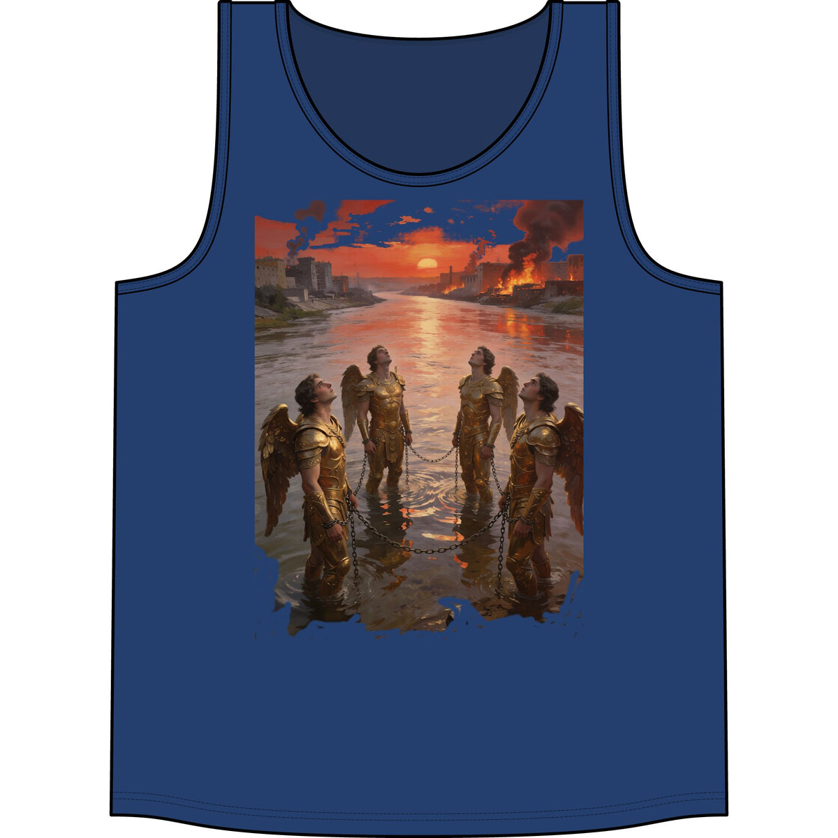 Apocalyptic- The 4 Angles trap in the Euphtates River at the end of times — Sunset Warriors Concert Graphic Tank
