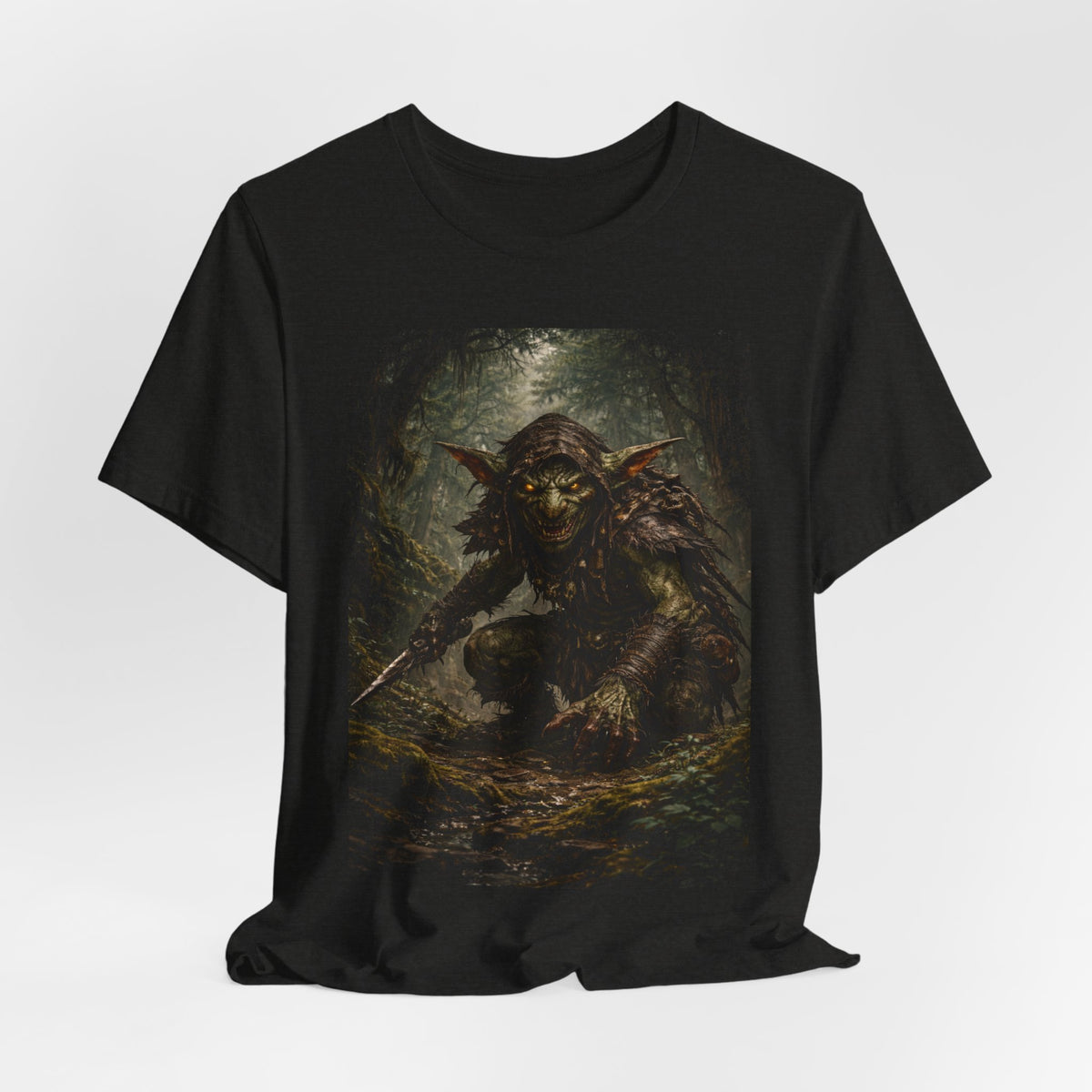 Goblin Warrior Graphic Tee — Dark Fantasy Monster T‑Shirt