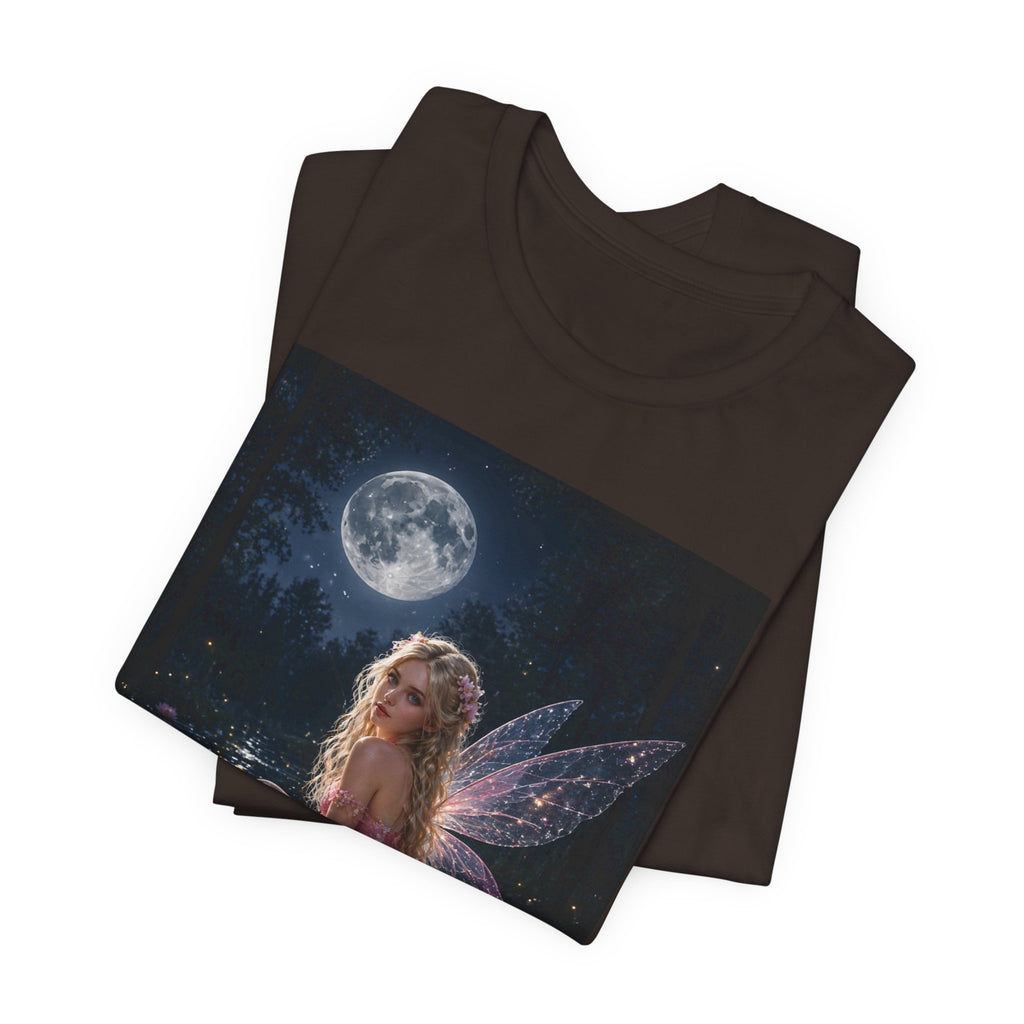 Moonlit Fairy T‑Shirt — Ethereal Lotus Fairy Graphic Tee