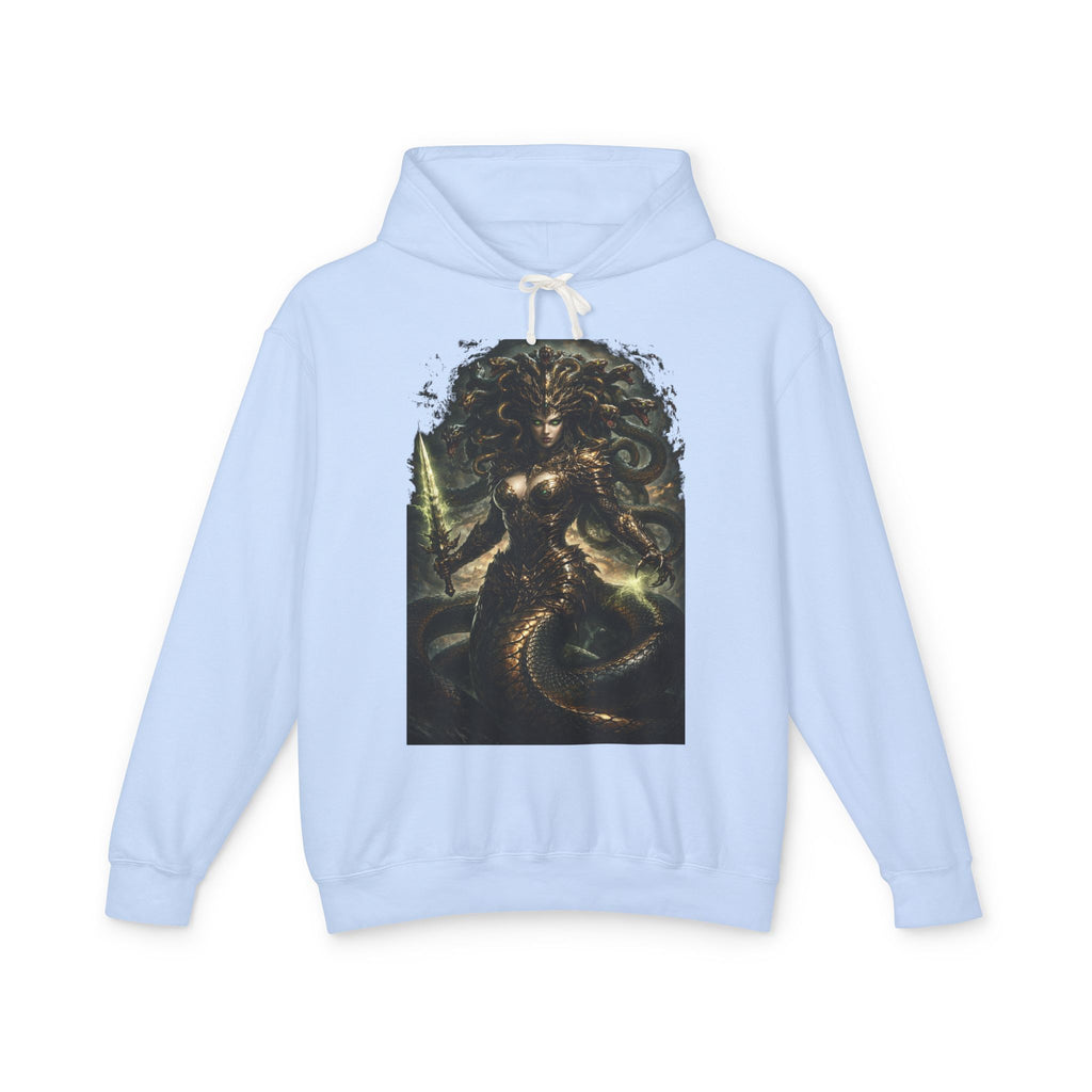 Medusa Mythology Hoodie — Dark Gorgon Graphic Sweatshirt
