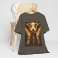 Golden Angel wings graphic Tee | Gothic celestial warrior shirt