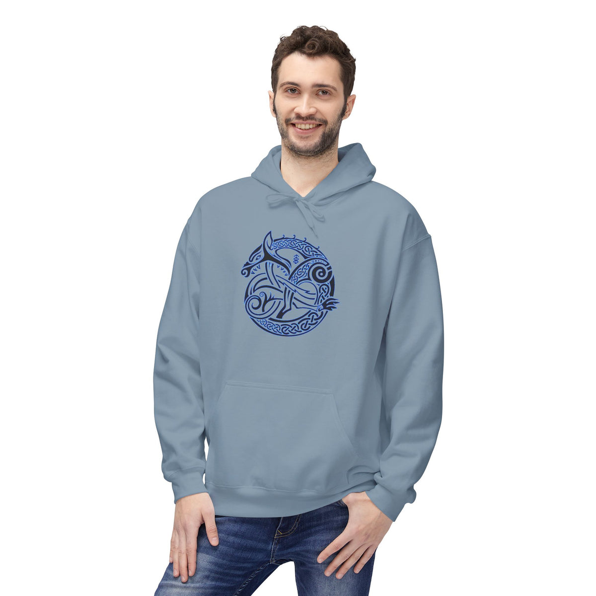 Celtic Wolf Circle Hoodie —The Wolf – A Symbol of Power, Destruction, and Loyalty