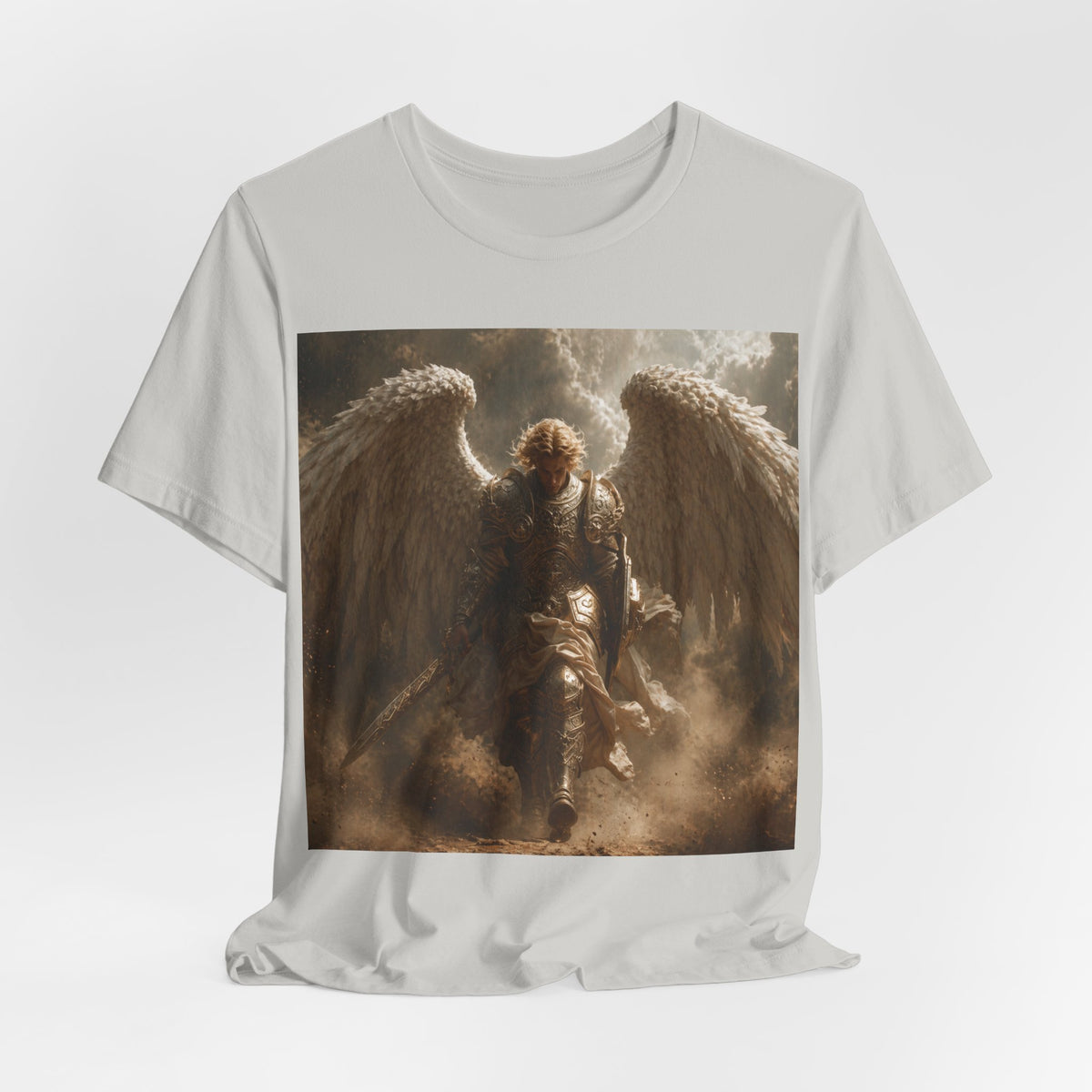Angel Warrior T‑Shirt — Dramatic Winged Guardian Graphic Tee