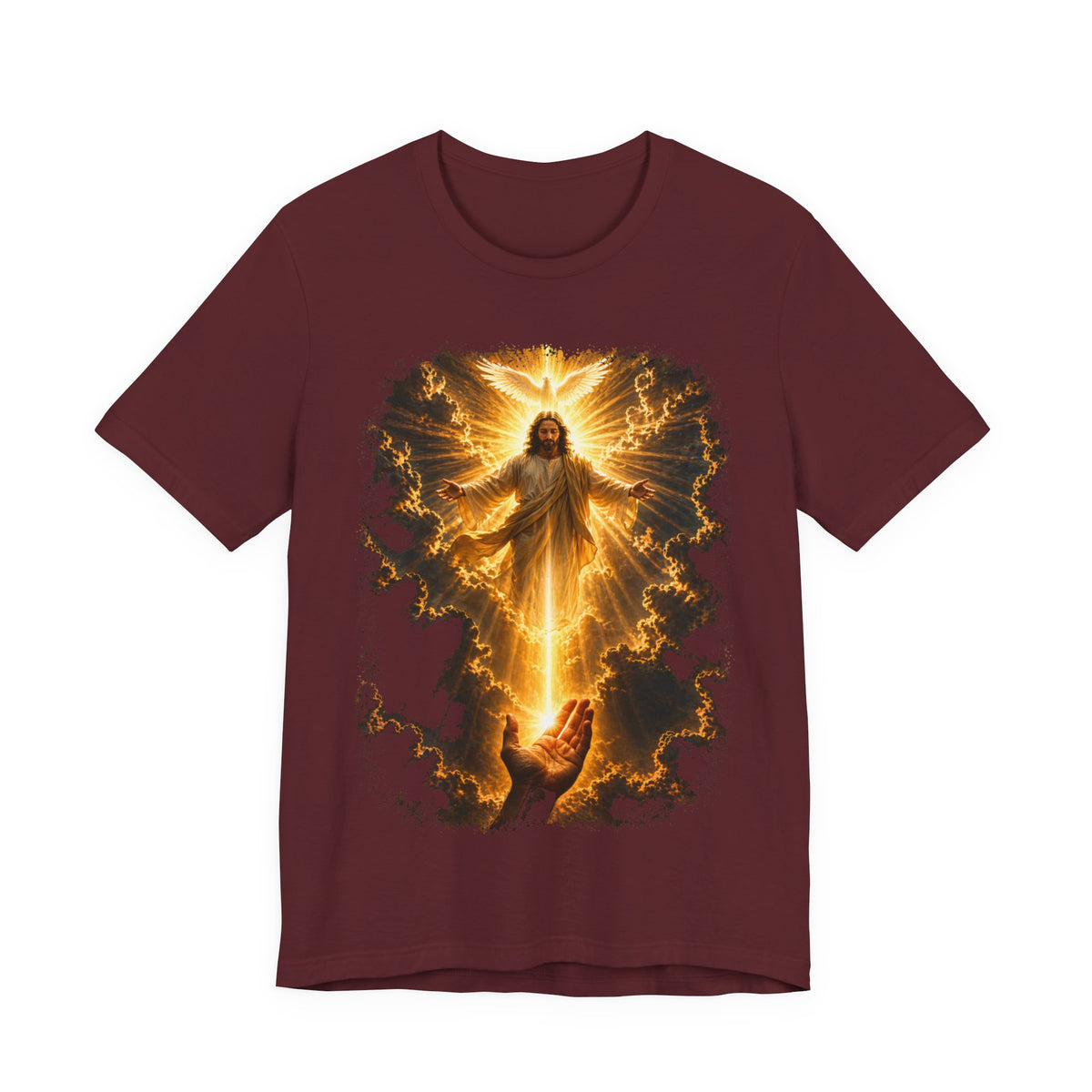 Jesus Ascension Tee — Radiant Resurrection Christian T‑Shirt