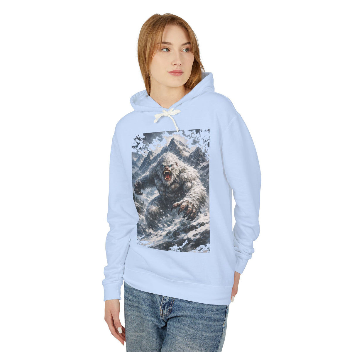 Yeti Storm Hoodie — Vintage Mountain Sasquatch Graphic Sweatshirt