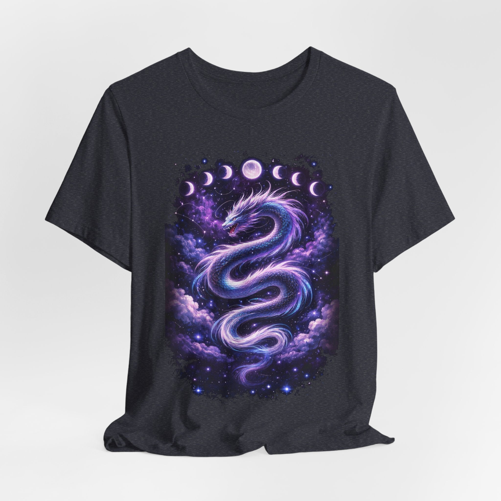 Mystic Moon Dragon T-Shirt — Cosmic Lunar Phases Tee