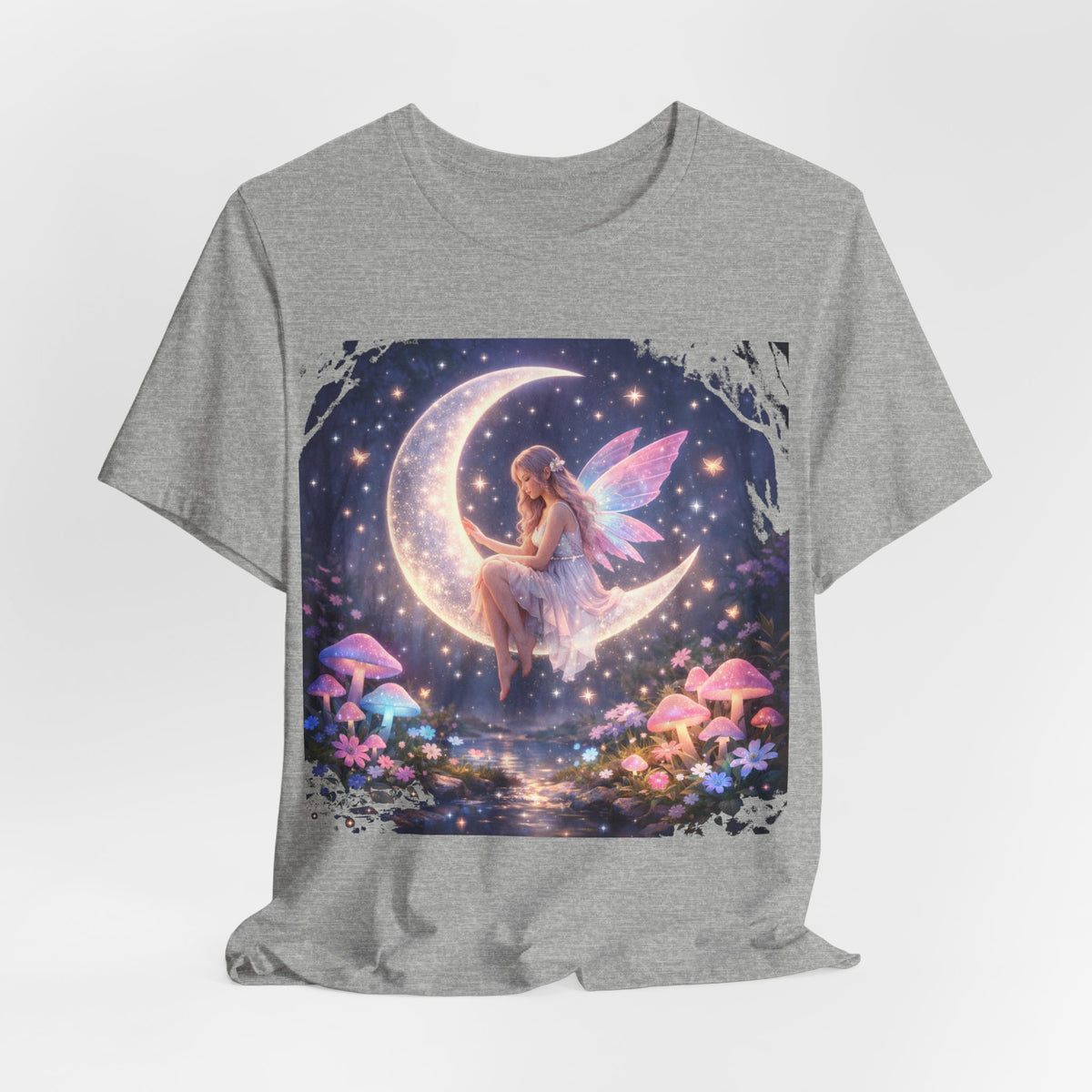 Fairy on the Moon T-Shirt — Magical Night Garden Fairy Tee