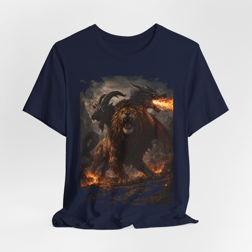 Chimera is one of the most fascinating creatures-Hellfire Beast Graphic T-Shirt
